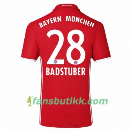 Fotballdrakt FC Bayern München BADSTUBER 28 Hjemmetrøye 2017-2018 Kortermet