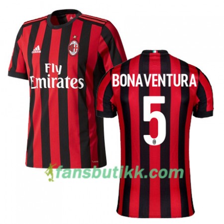Fotballdrakt AC Milan BONAVENTURA 5 Hjemmetrøye 2017-2018 Kortermet