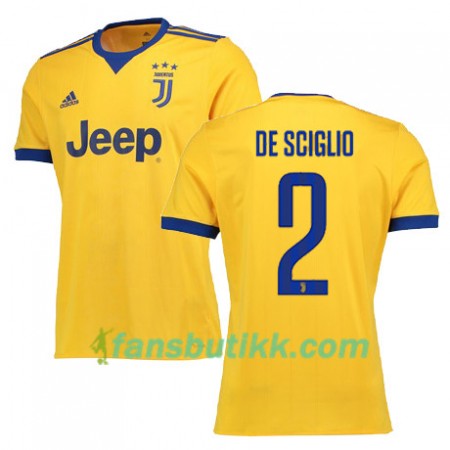 Fotballdrakt Juventus DE SCIGLIO 2 Bortetrøye 2017-2018 Kortermet