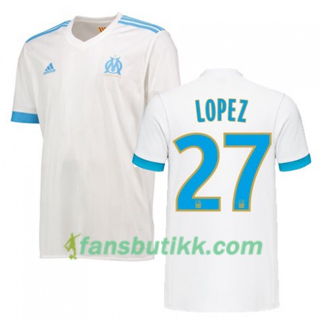 Fotballdrakt Olympique de Marseille MAXIME LOPEZ 27 Hjemmetrøye 2017-2018 Kortermet