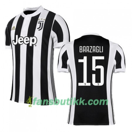 Fotballdrakt Juventus BARZAGLI 15 Hjemmetrøye 2017-2018 Kortermet