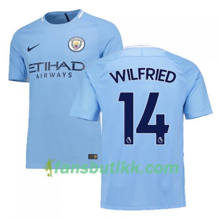 Fotballdrakt Manchester City WILFRIED 14 Hjemmetrøye 2017-2018 Kortermet
