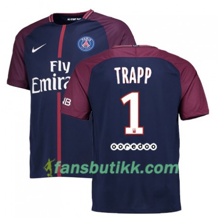 Fotballdrakt Paris SG KEVIN TRAPP 1 Hjemmetrøye 2017-2018 Kortermet