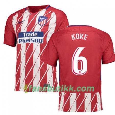 Fotballdrakt Atlético Madrid KOKE 6 Hjemmetrøye 2017-2018 Kortermet