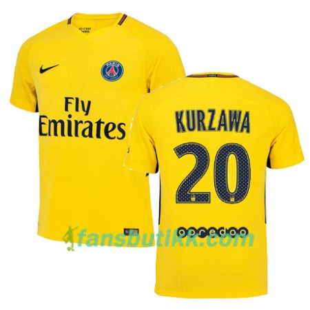 Fotballdrakt Paris SG LAYVIN KURZAWA 20 Bortetrøye 2017-2018 Kortermet