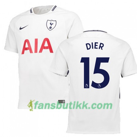 Fotballdrakt Tottenham Hotspur DIER 15 Hjemmetrøye 2017-2018 Kortermet