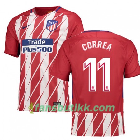 Fotballdrakt Atlético Madrid CORREA 11 Hjemmetrøye 2017-2018 Kortermet