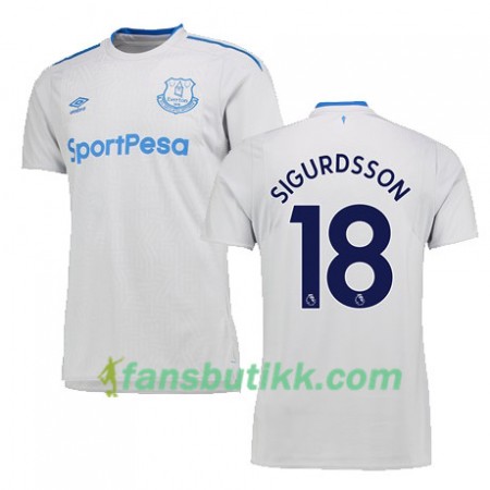 Fotballdrakt Everton SIGURDSSON Bortetrøye 2017-2018 Kortermet