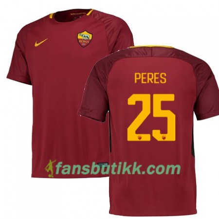 Fotballdrakt AS Roma PERES 25 Hjemmetrøye 2017-2018 Kortermet