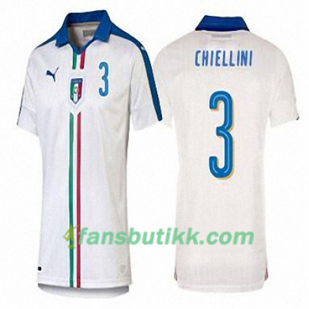 Fotballdrakt Italia GIORGIO CHIELLINI Bortetrøye Euro 2016