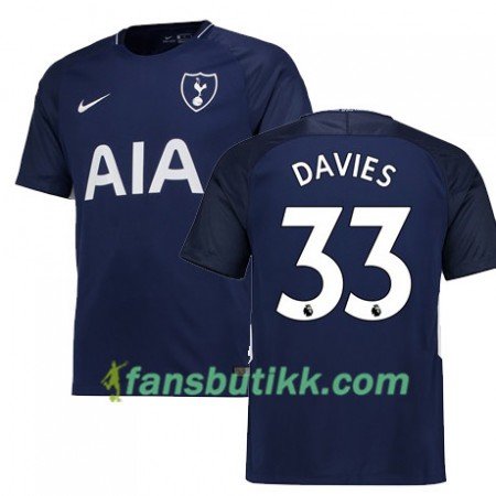 Fotballdrakt Tottenham Hotspur DAVIES 33 Bortetrøye 2017-2018 Kortermet