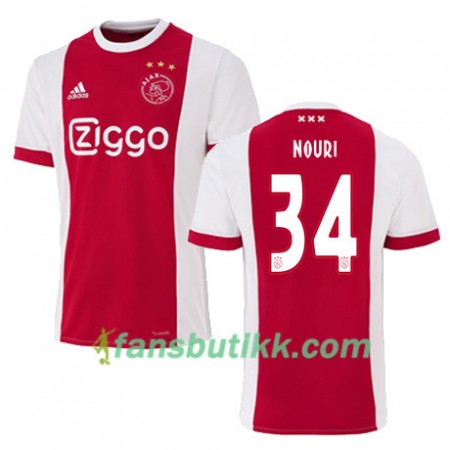 Fotballdrakt AFC Ajax ABDELHAK NOURI 34 Hjemmetrøye 2017-2018 Kortermet