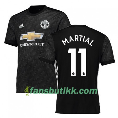 Fotballdrakt Manchester United MARTIAL 11 Bortetrøye 2017-2018 Kortermet