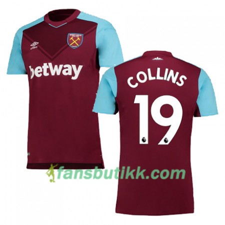 Fotballdrakt West Ham United COLLINS Hjemmetrøye 2017-2018 Kortermet