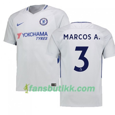 Fotballdrakt Chelsea MARCOS A 3 Bortetrøye 2017-2018 Kortermet