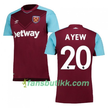 Fotballdrakt West Ham United A AYEW Hjemmetrøye 2017-2018 Kortermet
