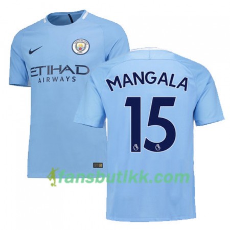 Fotballdrakt Manchester City MANGALA 15 Hjemmetrøye 2017-2018 Kortermet
