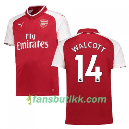 Fotballdrakt Arsenal WALCOTT 14 Hjemmetrøye 2017-2018 Kortermet