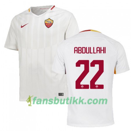 Fotballdrakt AS Roma ABDULLAHI 22 Bortetrøye 2017-2018 Kortermet