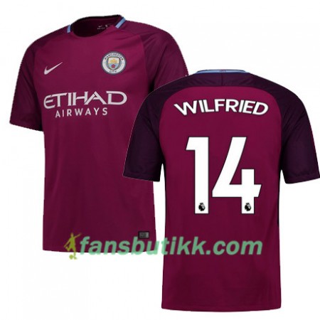 Fotballdrakt Manchester City WILFRIED 14 Bortetrøye 2017-2018 Kortermet