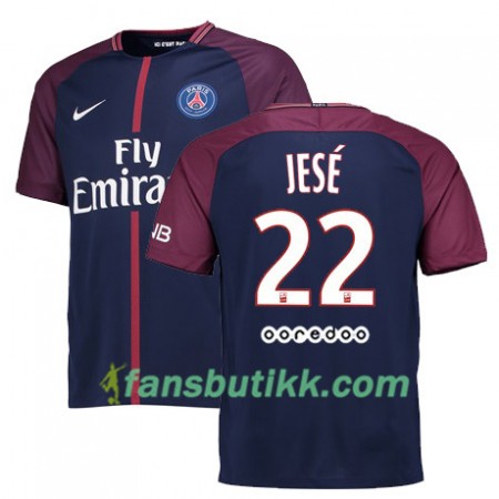Fotballdrakt Paris SG JESE 22 Hjemmetrøye 2017-2018 Kortermet