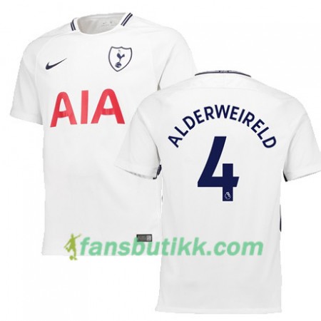 Fotballdrakt Tottenham Hotspur ALDERWEIRELD 4 Hjemmetrøye 2017-2018 Kortermet