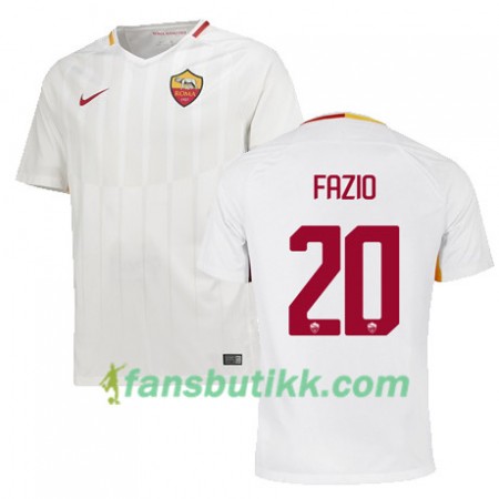 Fotballdrakt AS Roma FAZIO 20 Bortetrøye 2017-2018 Kortermet