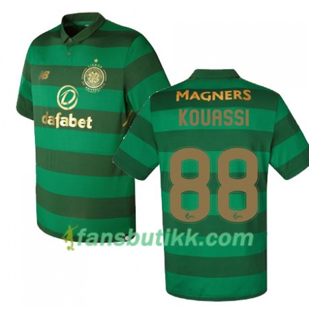 Fotballdrakt Celtic FC Eboue Kouassi Bortetrøye 2017-2018 Kortermet