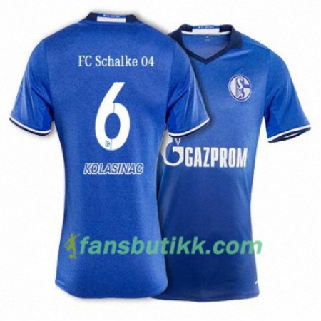 Fotballdrakt FC Schalke 04 KOLASINAC 6 Hjemmetrøye 2017-2018 Kortermet