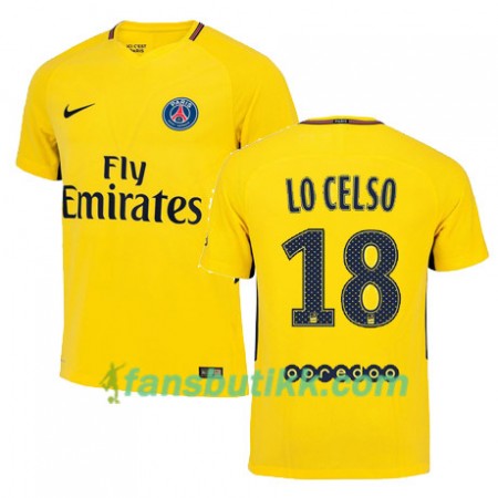 Fotballdrakt Paris SG Giovani Lo Celso 18 Bortetrøye 2017-2018 Kortermet