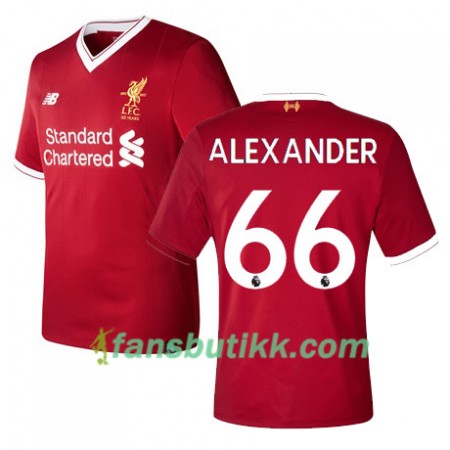 Fotballdrakt Liverpool Alexander 66 Hjemmetrøye 2017-2018 Kortermet