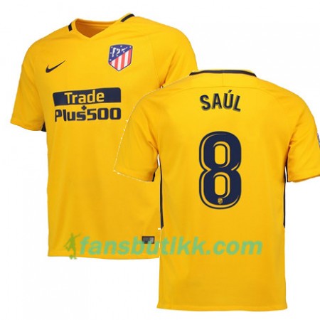 Fotballdrakt Atlético Madrid SAUL 8 Bortetrøye 2017-2018 Kortermet