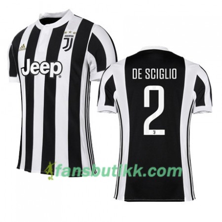 Fotballdrakt Juventus DE SCIGLIO 2 Hjemmetrøye 2017-2018 Kortermet