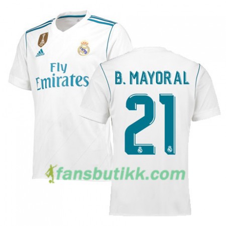 Fotballdrakt Real Madrid BORJA MAYORAL 21 Hjemmetrøye 2017-2018 Kortermet
