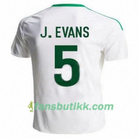Fotballdrakt Nord-Irland JONNY EVANS Bortetrøye 2016/17 Kortermet