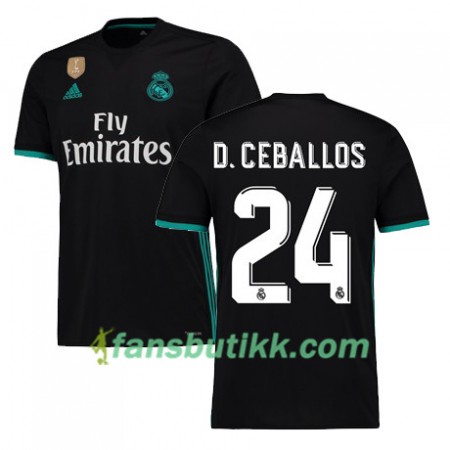 Fotballdrakt Real Madrid DANI CEBALLOS 24 Bortetrøye 2017-2018 Kortermet