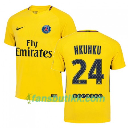 Fotballdrakt Paris SG CHRISTOPHER NKUNKU 24 Bortetrøye 2017-2018 Kortermet