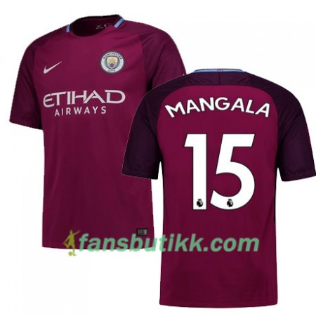 Fotballdrakt Manchester City MANGALA 15 Bortetrøye 2017-2018 Kortermet