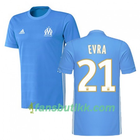 Fotballdrakt Olympique de Marseille Patrice Evra 21 Bortetrøye 2017-2018 Kortermet