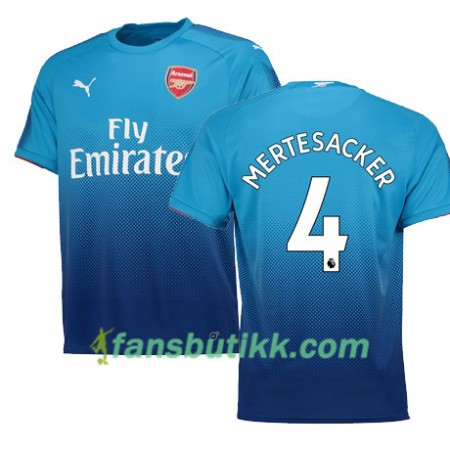 Fotballdrakt Arsenal MERTESACKER 4 Bortetrøye 2017-2018 Kortermet