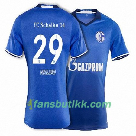 Fotballdrakt FC Schalke 04 NALDO 29 Hjemmetrøye 2017-2018 Kortermet