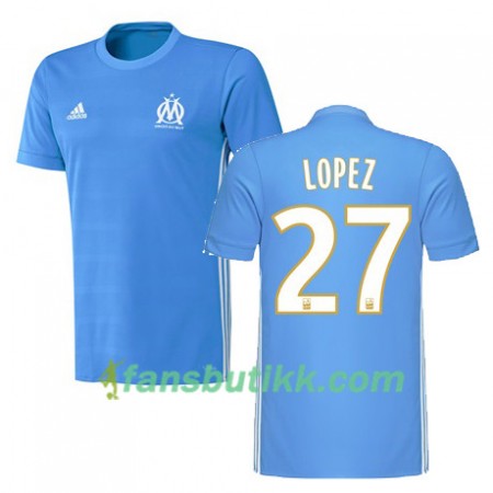 Fotballdrakt Olympique de Marseille MAXIME LOPEZ 27 Bortetrøye 2017-2018 Kortermet