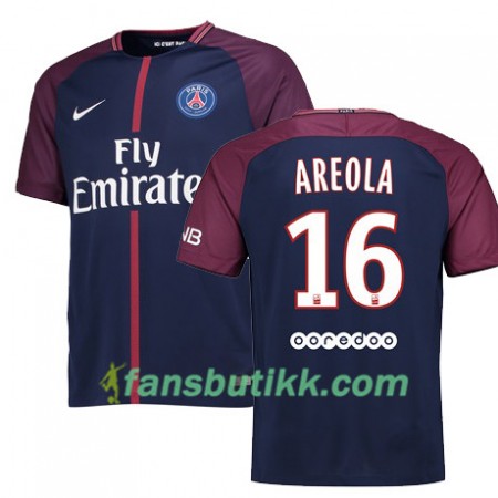 Fotballdrakt Paris SG ALPHONSE AREOLA 16 Hjemmetrøye 2017-2018 Kortermet