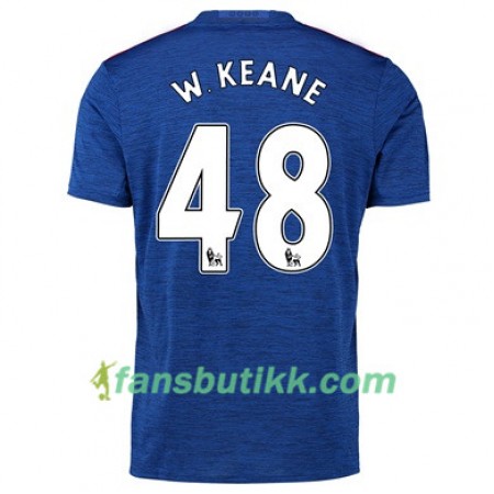 Fotballdrakt Manchester United W KEANE 48 Bortetrøye 2017-2018 Kortermet