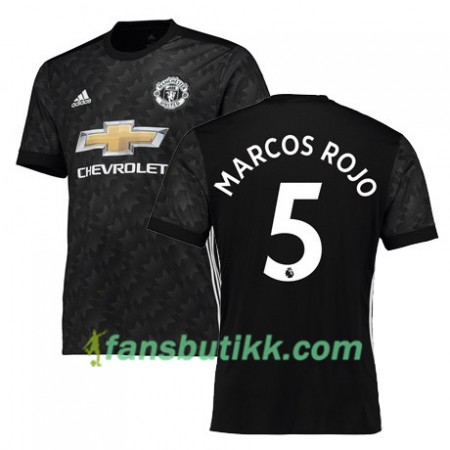 Fotballdrakt Manchester United MARCOS ROJO 5 Bortetrøye 2017-2018 Kortermet