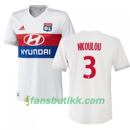 Fotballdrakt Olympique Lyonnais NICOLAS NKOULOU 3 Hjemmetrøye 2017-2018 Kortermet