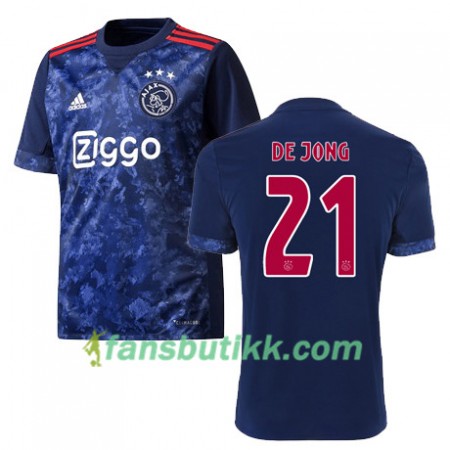 Fotballdrakt AFC Ajax FRENKIE DE JONG 21 Bortetrøye 2017-2018 Kortermet
