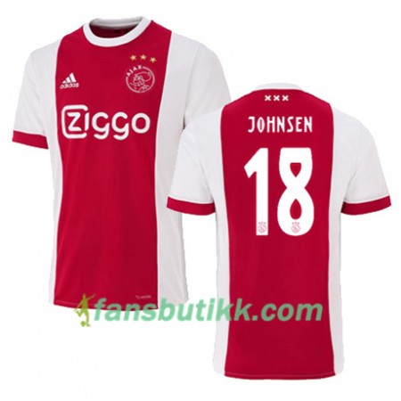 Fotballdrakt AFC Ajax DENNIS JOHNSEN 18 Hjemmetrøye 2017-2018 Kortermet