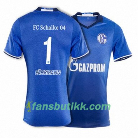 Fotballdrakt FC Schalke 04 FAHRMANN 1 Hjemmetrøye 2017-2018 Kortermet