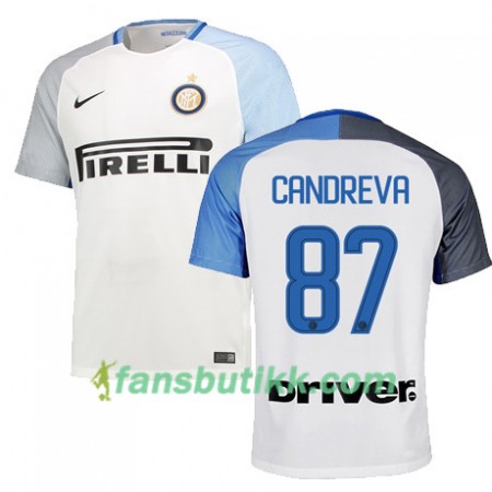 Fotballdrakt Inter CANDREVA 87 Bortetrøye 2017-2018 Kortermet